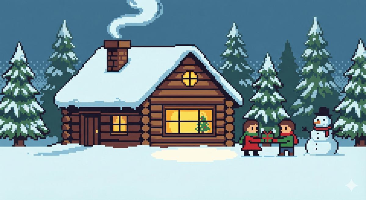Winter Holiday Scene